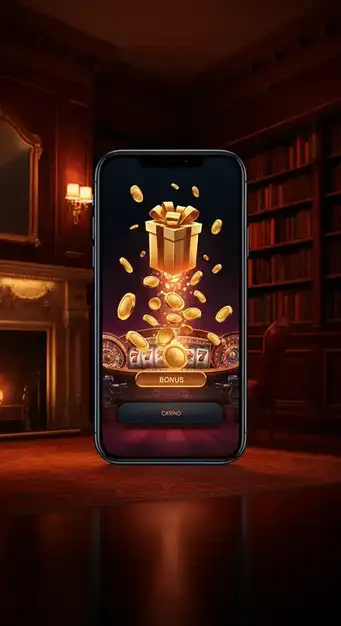 Illustration of Lucky Green Casino's A$4000 welcome bonus package with coins and free spins symbols.